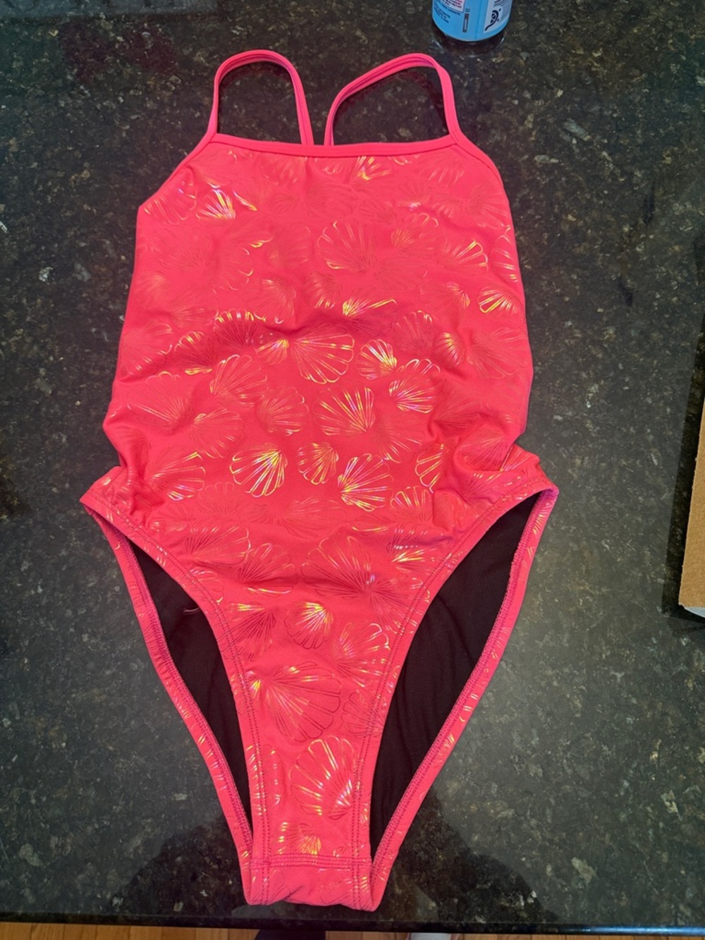 Jolyn Women’s Pink Shell-Print One-Piece Swimsuit